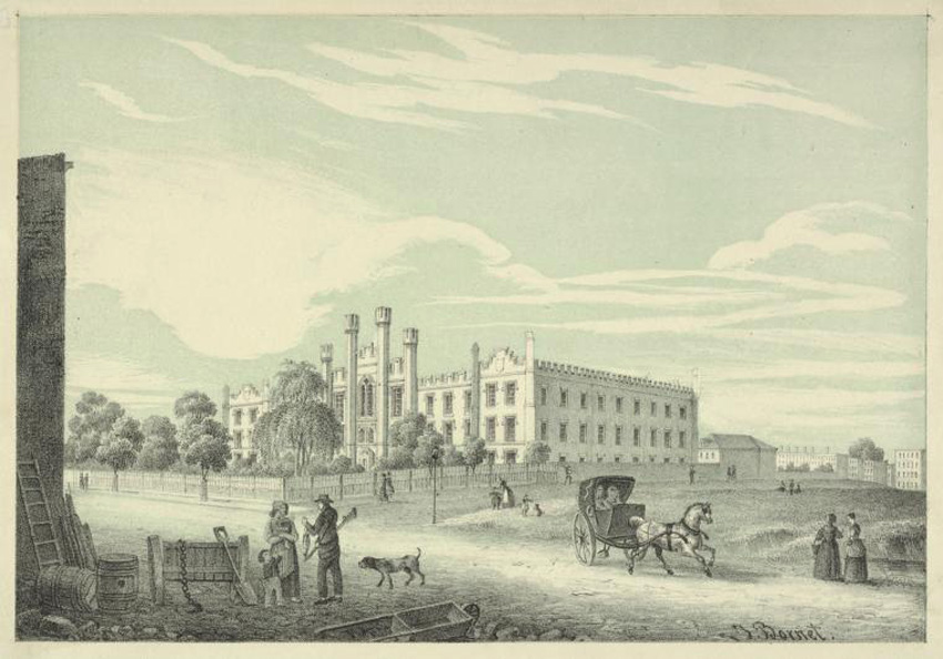 Early image of the school circa 1850