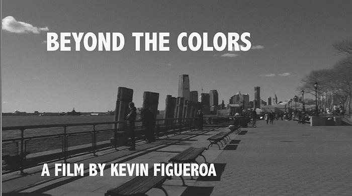 Title image of the film "Beyond the Colors" A Film by Kevin Figueroa. Black and White image from Battery Park NYC