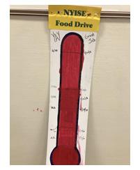 Drive chart showing a successful drive that met the goal of 2700 items. 