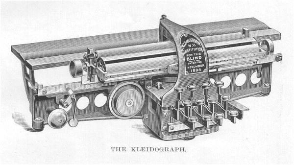 The Kleidograph for writing in New York Point