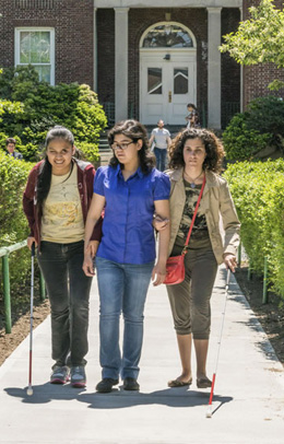 3 Students leaving Schermerhorn