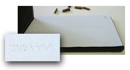 Pressed letters are written right to left