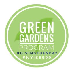 Green Gardens Program, #GivingTuesday #NYISE999